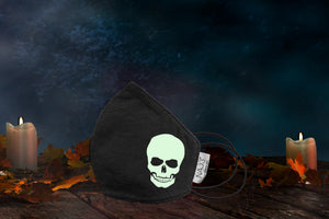 Máscara Black Halloween - Skull