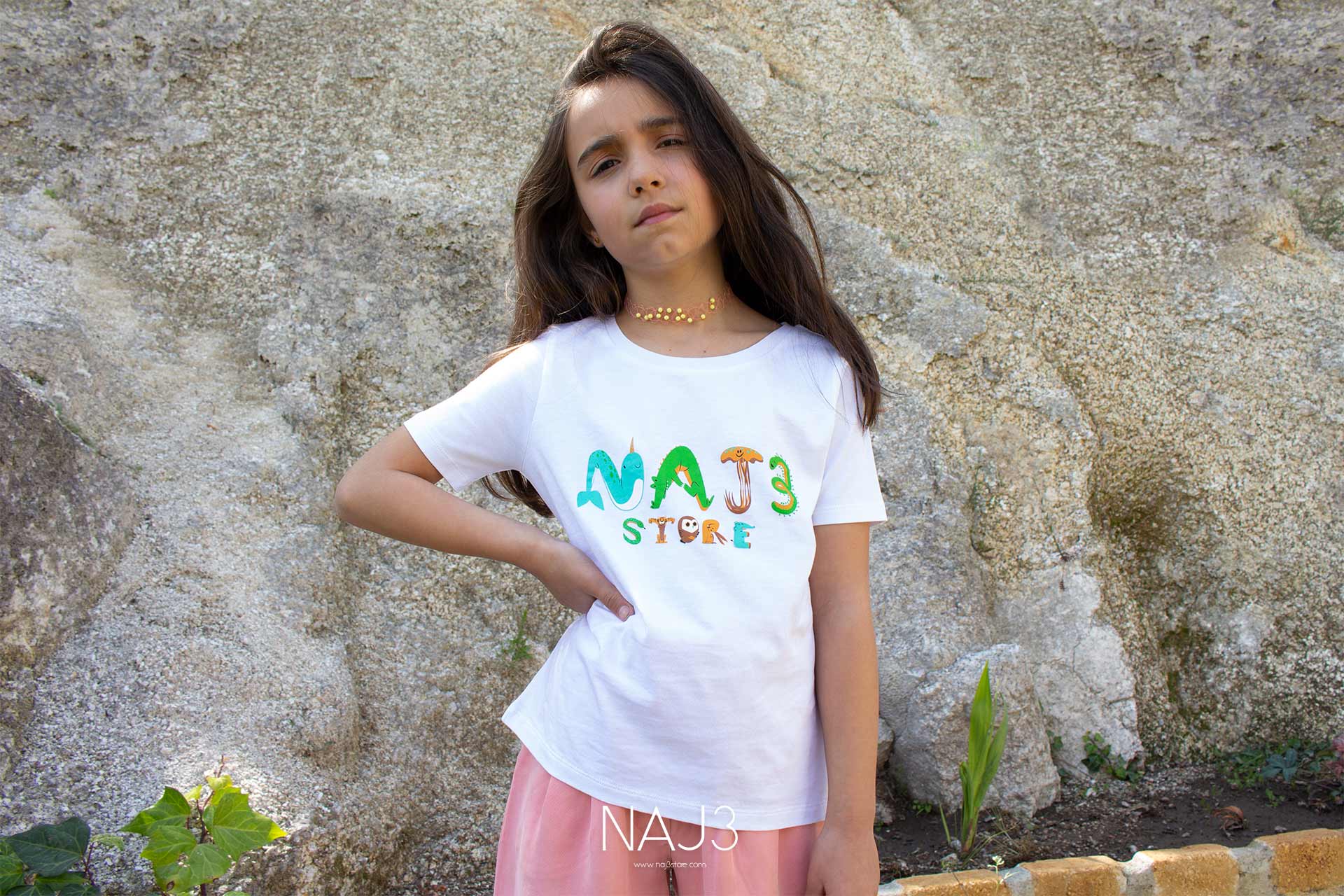 T-shirt NAJ3 White Girl